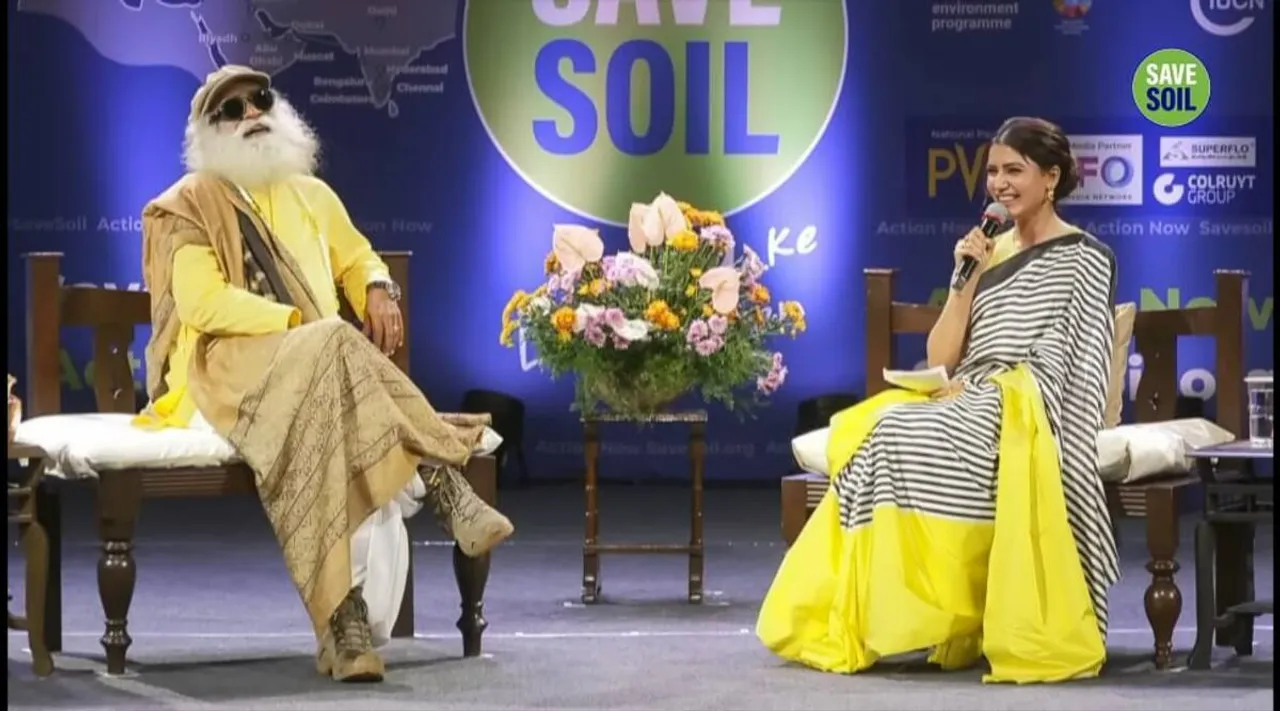 Samantha, Sadhguru, Samantha Ruth Prabhu, Samantha films, Save Soil Sadhguru