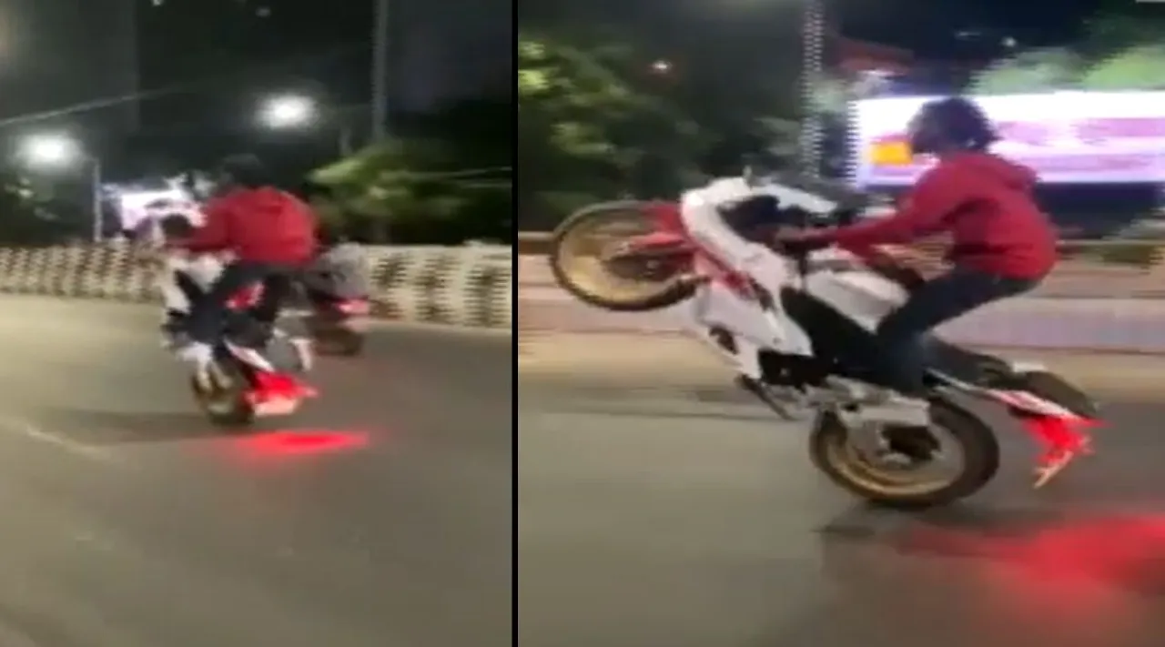 சென்னையில் பைக் வீலிங் செய்த 5 பேர் கைது