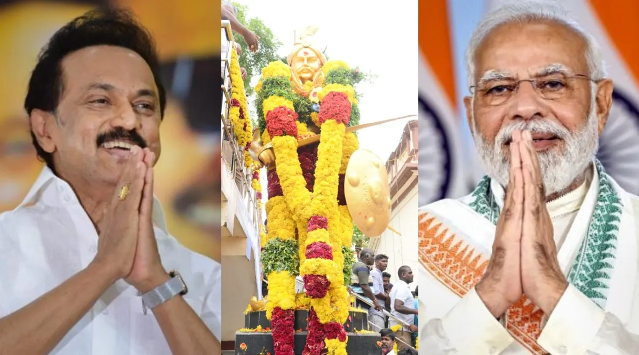 puli thevar 307th birthday, Modi-Stalin Wishes