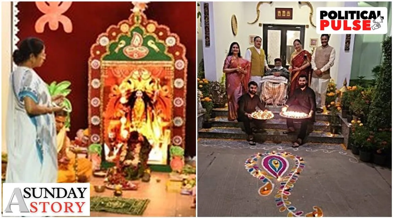 Between polls Yatra and constituency visits home is where work is for leaders on Diwali