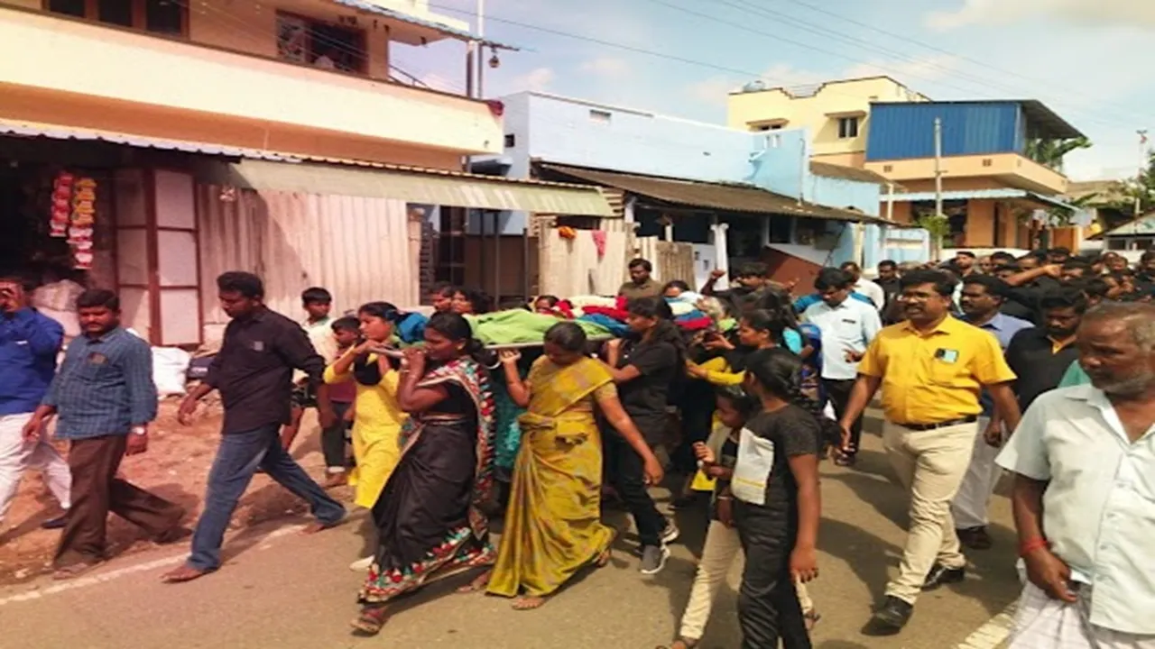 Pollachi oldest woman body handed over to Medical college