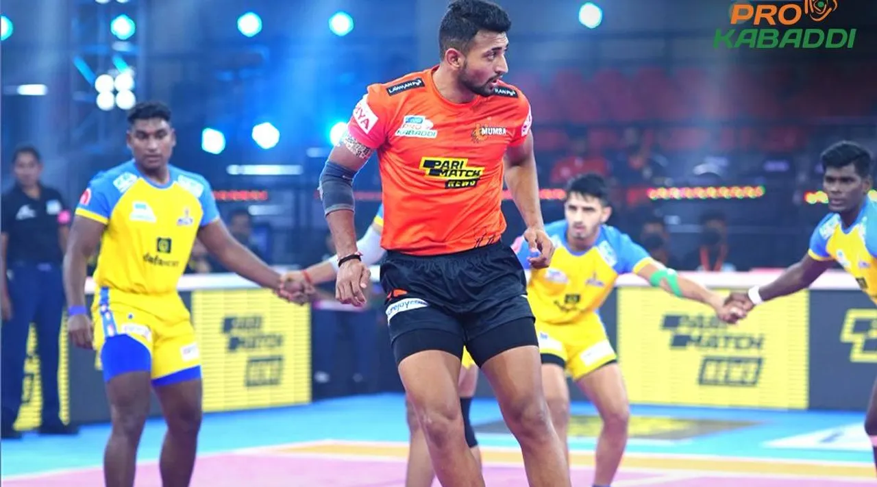 pro kabaddi 9 season, pro kabaddi, pro kabaddi league, Tamil Thalaivas, Tamil Thalaivas v U Mumba, u mumba team 2022 players list, pro kabaddi u mumba team 2022, u mumba retained players 2022, u mumba upcoming matches, u mumba team 2022 auction, u mumba owner, kabaddi u mumba players, u mumba matches 2022