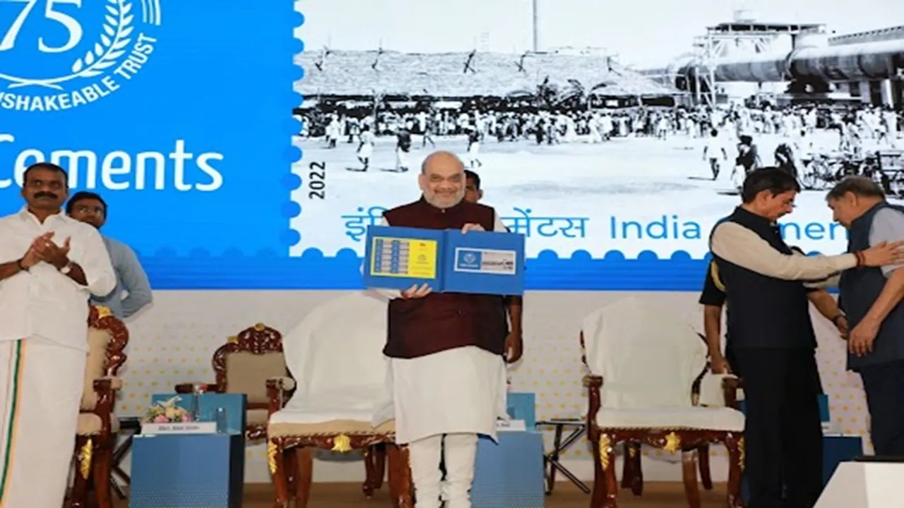 Amit sha Attended the Platinum Jubilee celebrations of India Cements Ltd in Chennai