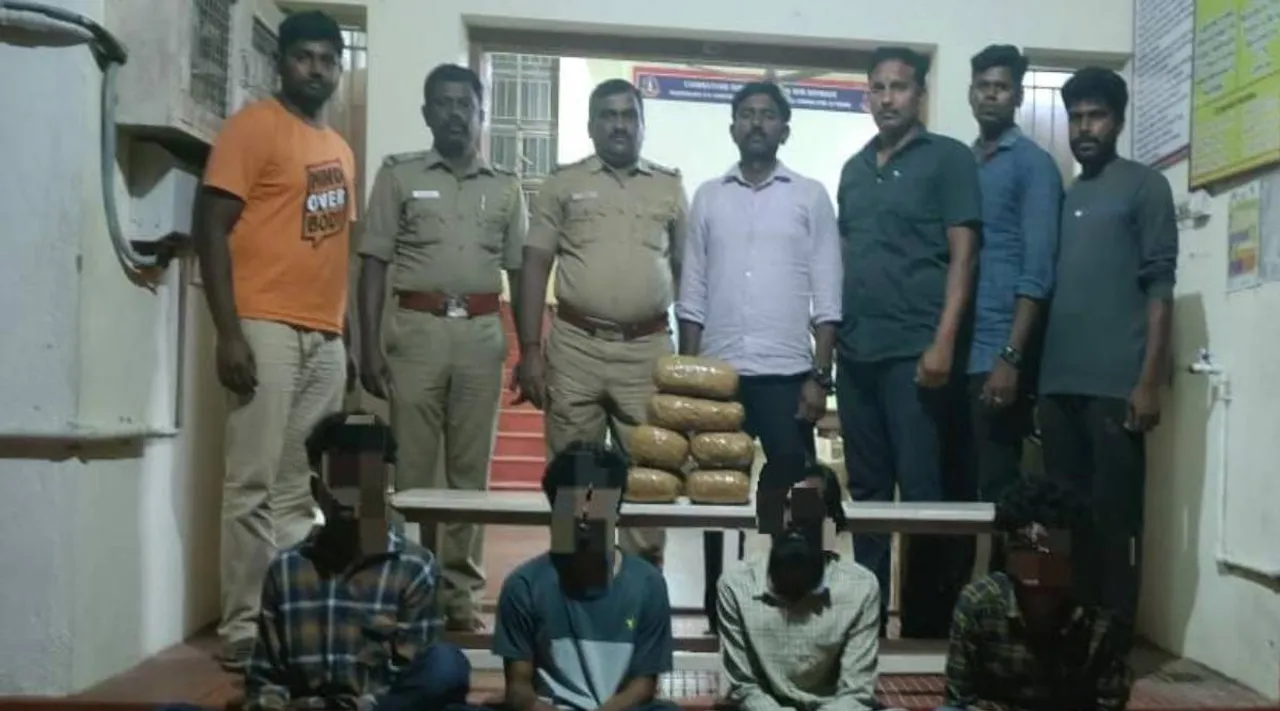 கல்லூரி மாணவர்களுக்கு கஞ்சா விற்க முயன்றவர்கள் கைது: 6 கிலோ கஞ்சா பறிமுதல்
