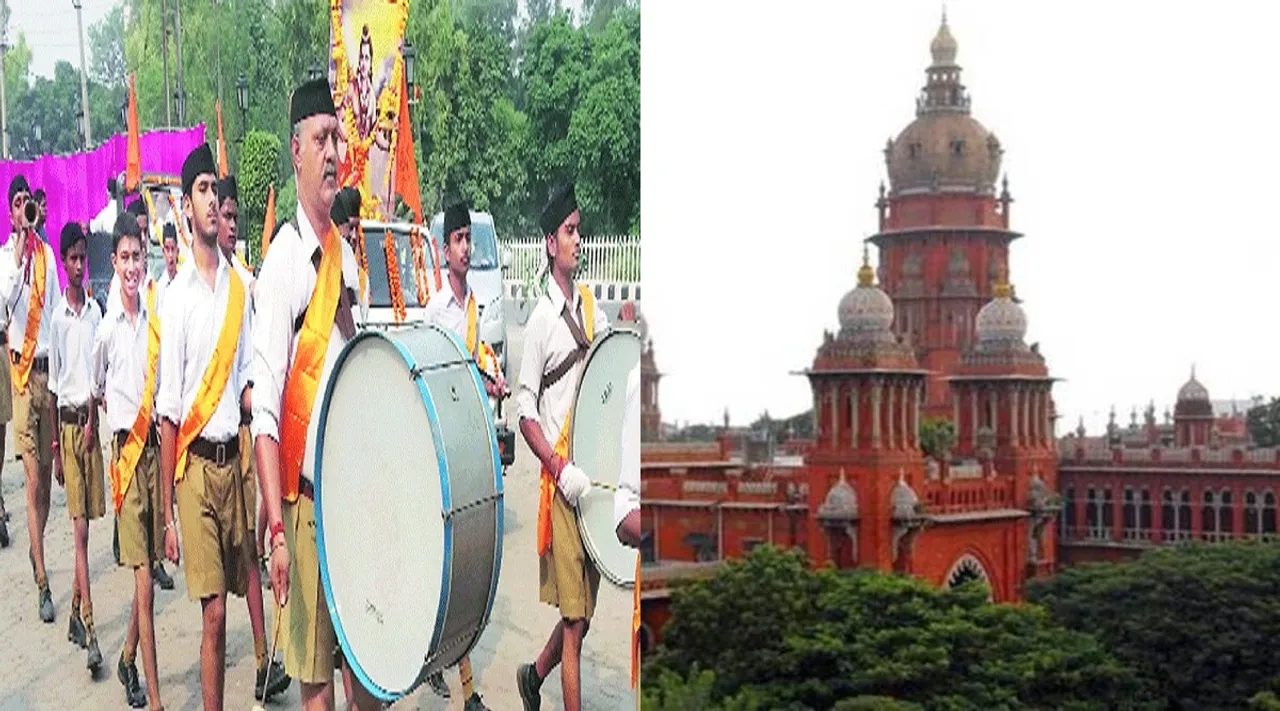 ஆர்.எஸ்.எஸ் ஊர்வலம்; உளவுத்துறை அறிக்கையை ஆராய்ந்து வெள்ளிக்கிழமை உத்தரவு - ஐகோர்ட்