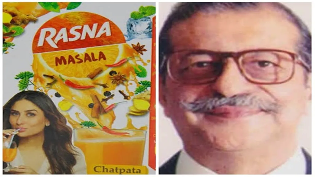 Rasna founder Areez Pirojshaw Khambatta