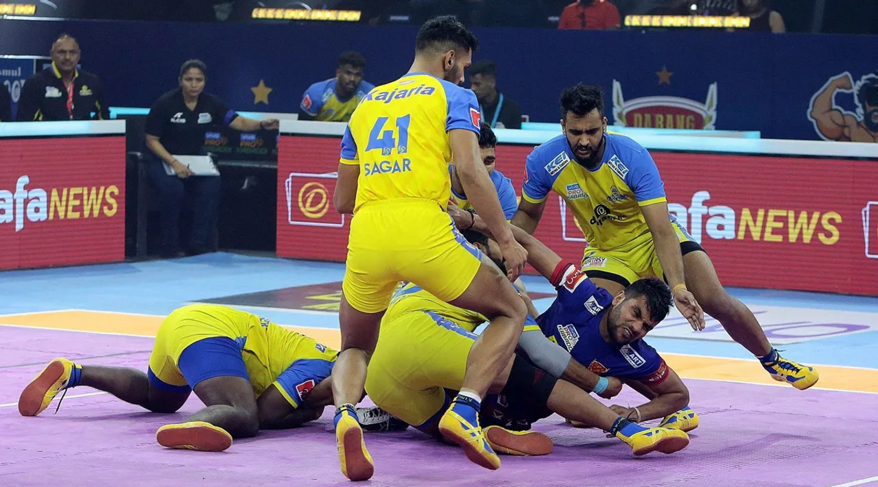 புரோ கபடி லீக் 2022; ரெய்டில் அசத்திய ஹரியானா: 61-38 என்ற புள்ளி கணக்கில் தமிழ் தலைவாஸ் தோல்வி