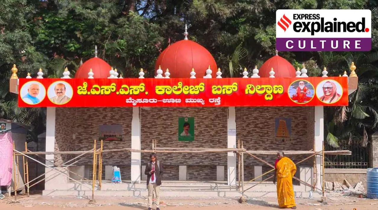 controversy around the mosque-like bus stop in Mysuru