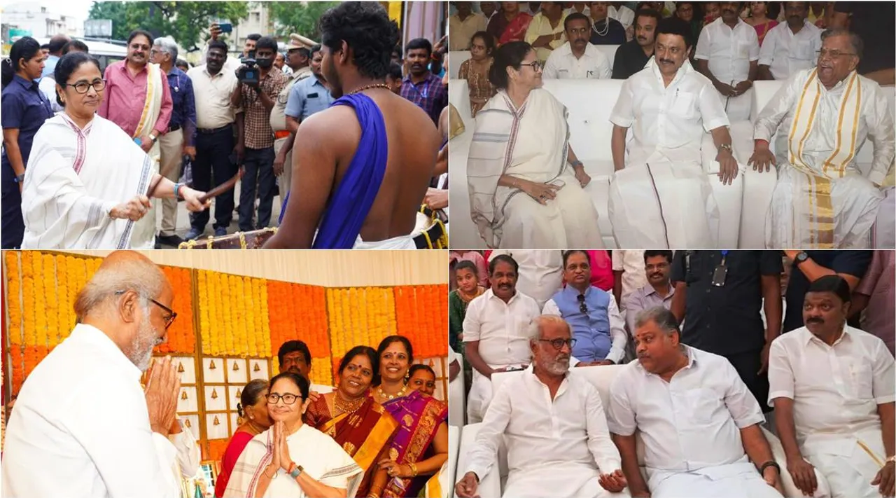 இல. கணேசன் இல்ல விழா; செண்டை மேளம் வாசித்த மம்தா… வாசல் வரை வந்து ஸ்டாலினுக்கு வரவேற்பு