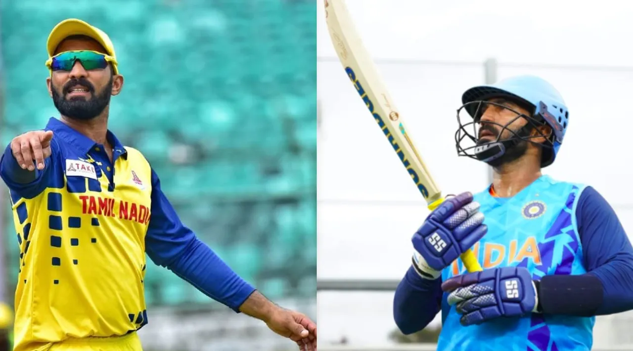 Fans on twitter react DK plays the Vijay Hazare Trophy Quarter Finals for TN Tamil News