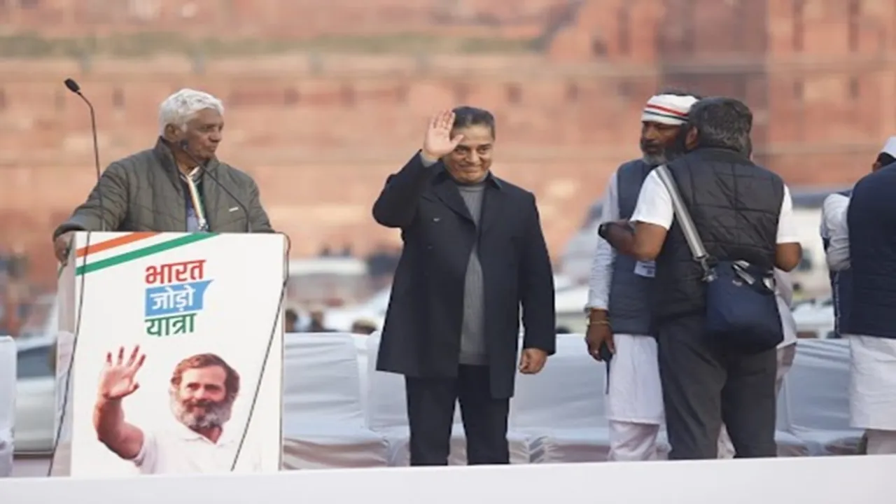 Blurred party lines and came here Kamal Haasan on joining Rahul Gandhis Bharat Jodo Yatra