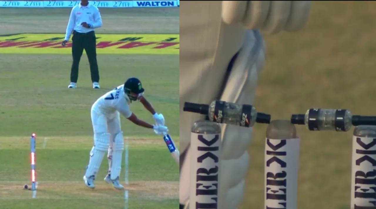 Cricket video Tamil News; Shreyas gets luck, after bails fail to dislodge