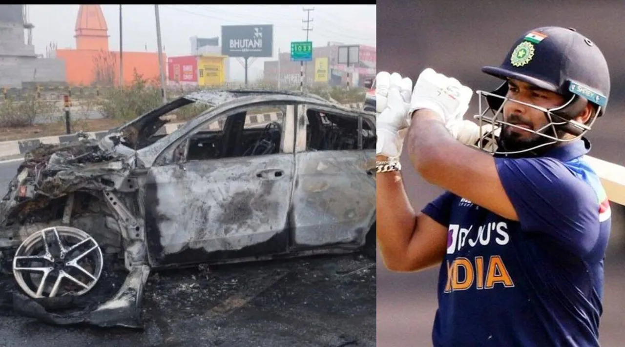 Rishabh Pant accident: BMW car hits with divider, severely injured Tamil News