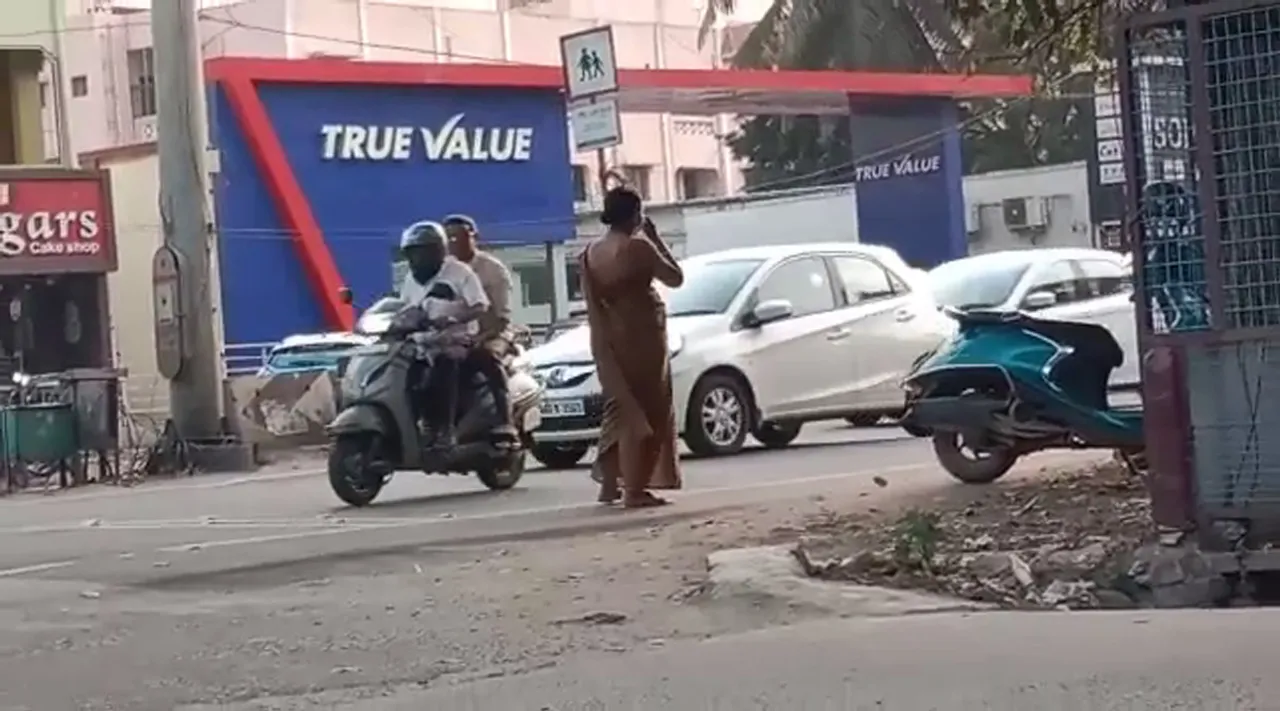 கொளுத்தும் வெயில்... கடமையை விடாத கர்ப்பிணி காவலர் : கோவை மக்கள் வியப்பு