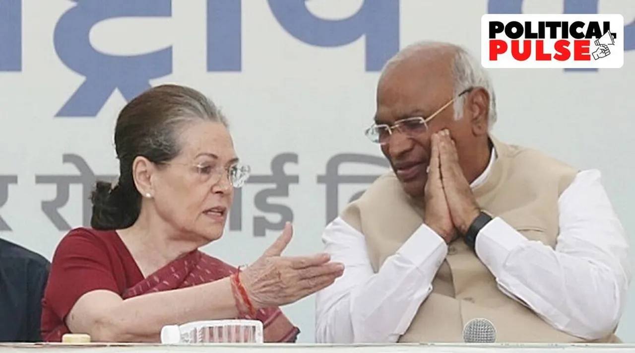 Congress Gujarat defeat, Gujarat Congress, மல்லிகார்ஜுன கார்கே, காங்கிரஸ், சோனியா காந்தி, தேர்தல் தோல்வி குறித்து விவாதிக்க குழு, Gujarat polls 2022, Sonia Gandhi, Mallikarjun Kharge, indian express, political pulse