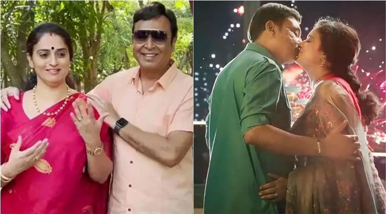 4-வது திருமணம்; அம்மா நடிகையை மணக்கும் 60 வயது நடிகர்: உதட்டோடு முத்தமிட்டு வீடியோ