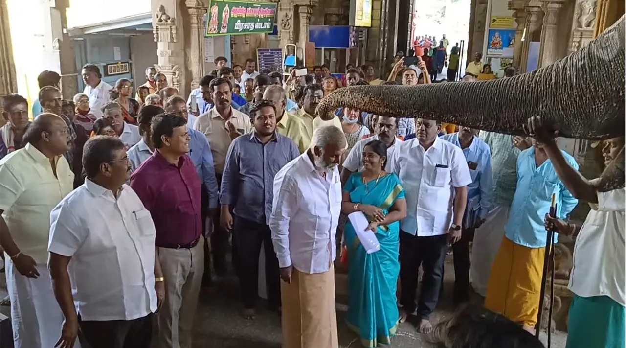 Tamil news today :  பழனி முருகன் கோயில் குடமுழுக்கு விழாவில் பங்கேற்க அமைச்சர் சேகர் பாபு வருகை