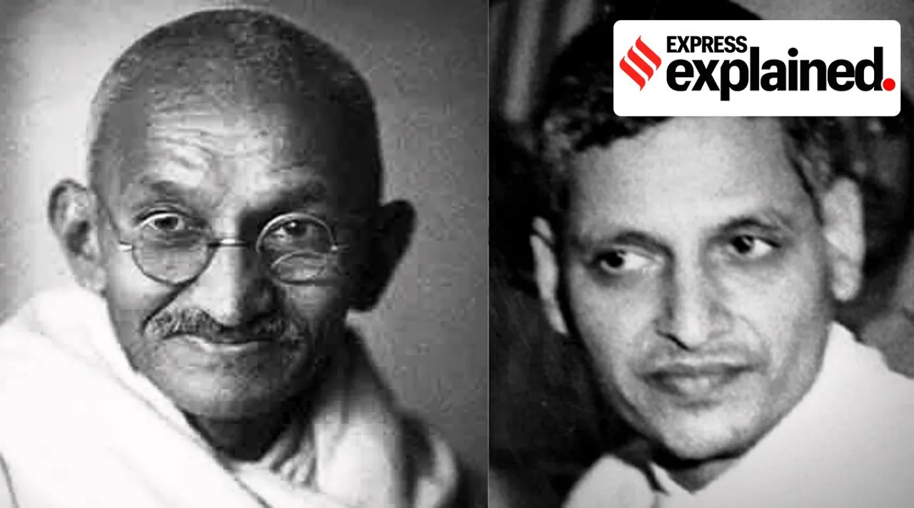 Gandhi, death, date, godse, anniversary, january 30, how was Gandhi killed, மகாத்மா காந்தி, காந்தி படுகொலை, நாதுராம் கோட்சே, கோட்சே விசாரணை, who killed gandhi, nathuram godse, VD savarkar, Narayan Apte, express explained, current affairs