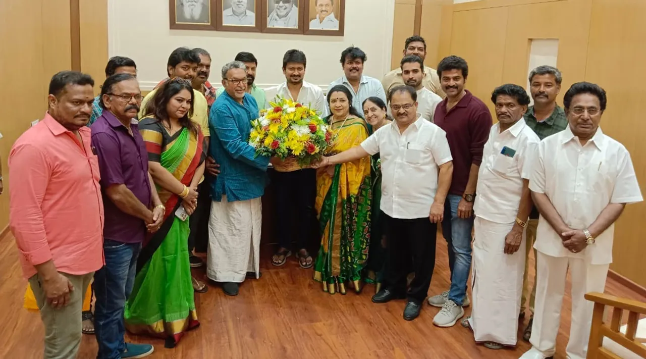 உதயநிதியை சந்தித்த நடிகர் சங்க நிர்வாகிகள்