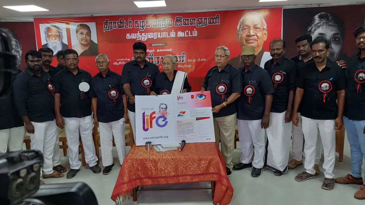 ஈரோடு இந்தியாவுக்கே வழிகாட்டும்: திருச்சியில் வீரமணி பேட்டி