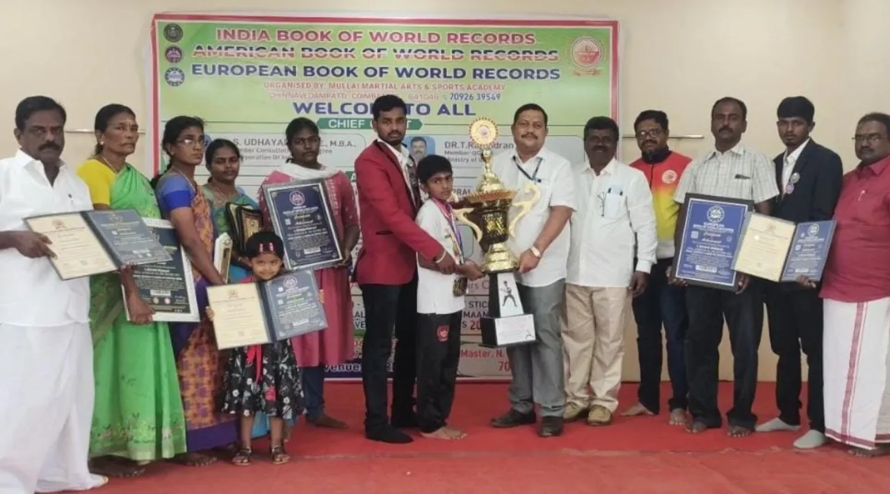 Coimbatore boy done martial arts 20 hours with world record tamil news