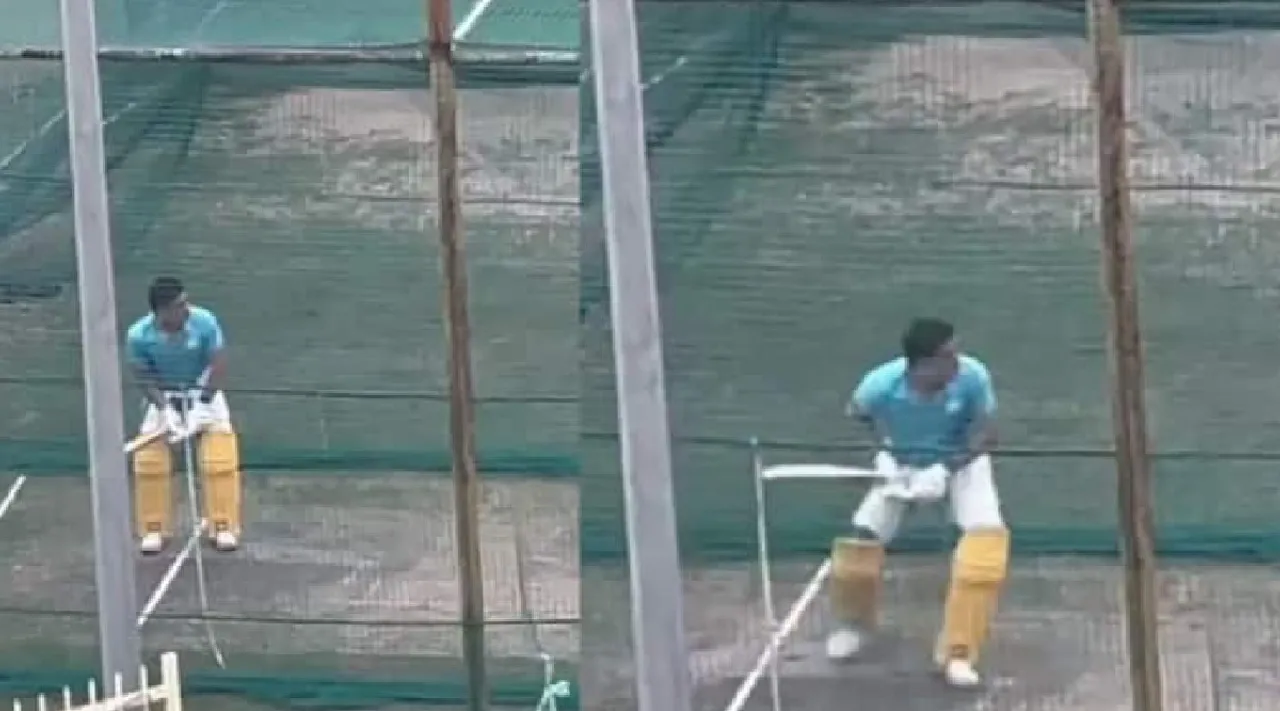 Cricket video Tamil News; CSK captain MSD hits SIXES net session ahead of IPL 2023