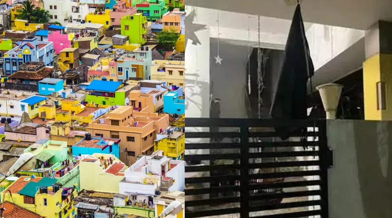 Trichy: Black flag on houses to condemn Corporation Tamil News