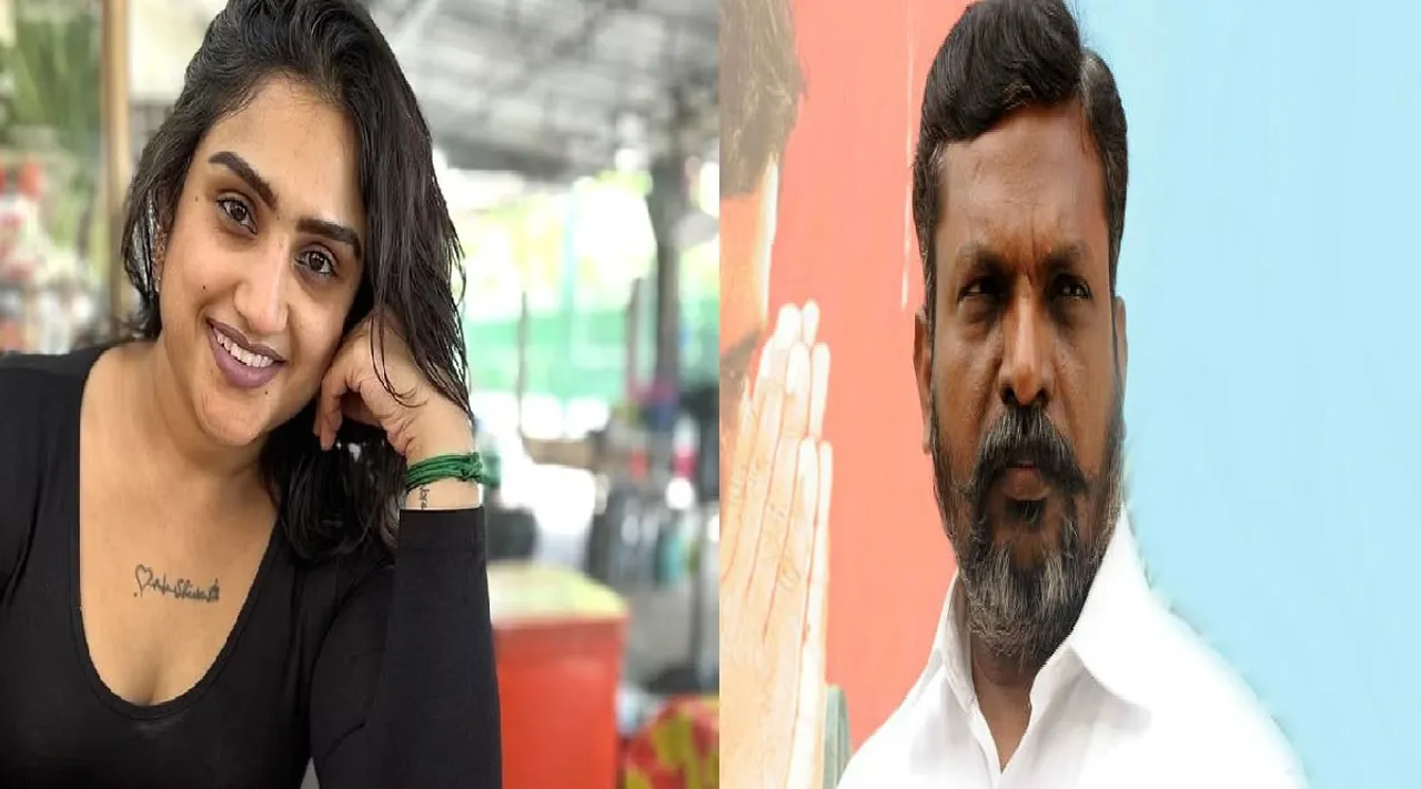திருமாவுக்கு வனிதா கேள்வி: 'ரியாலிட்டி ஷோவில் ஓரு அரசியல் தலைவர் இன்ஃப்ளுயன்ஸ் பண்ணலாமா?'