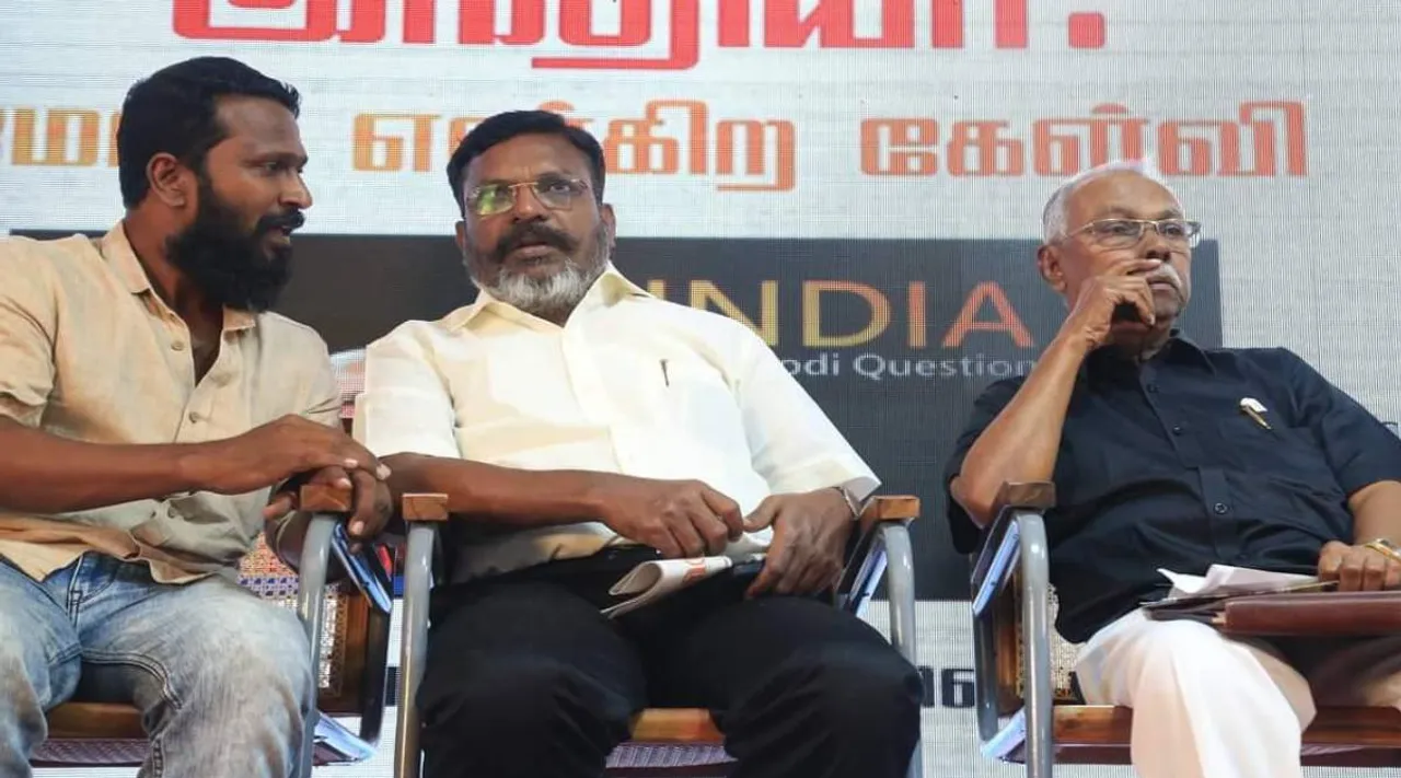 பெரியாரை எதிர்ப்பது தமிழ் தேசியம் அல்ல: பி.பி.சி ஆவணப் படத்தை திரையிட்டு திருமாவளவன் பேச்சு