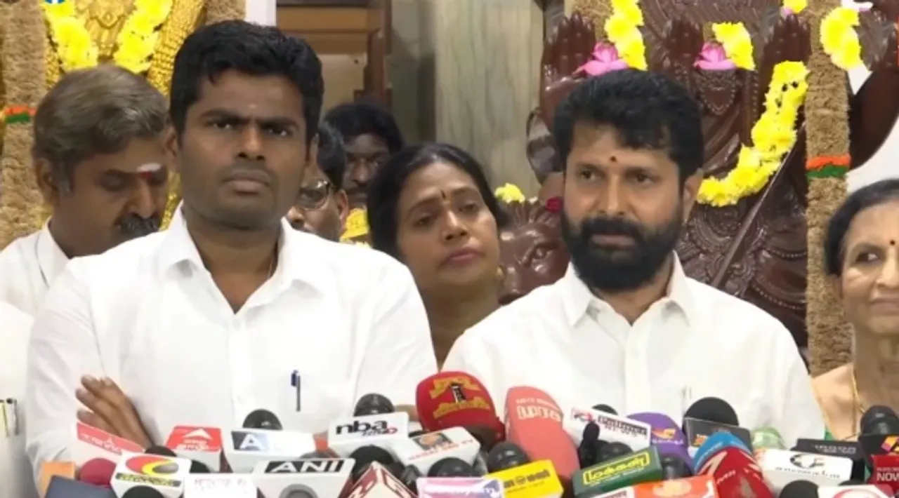 தி.மு.க தீய சக்தி; இ.பி.எஸ்- ஓ.பி.எஸ் இணைய நேரில் வற்புறுத்தினோம்: அண்ணாமலை, சி.டி ரவி பேட்டி