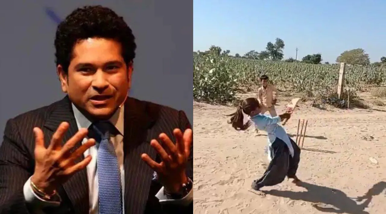 Cricket news in Tamil: Sachin Tendulkar shares video of a girl hitting ball for sixes
