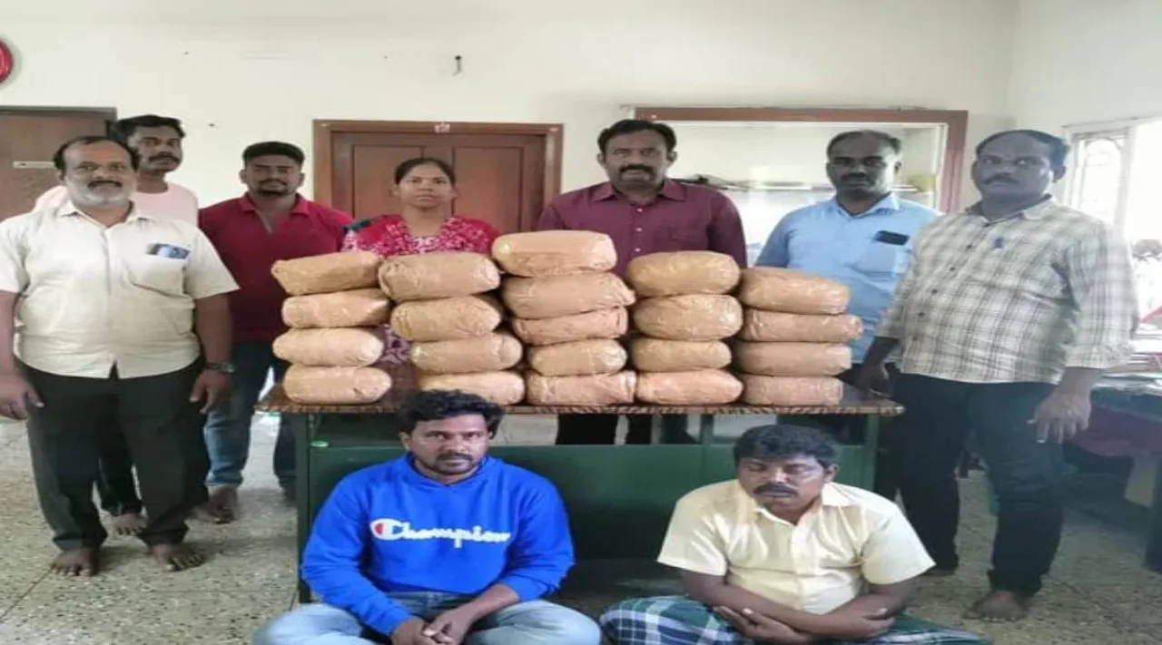 திருச்சியில் 42 கிலோ கஞ்சா பறிமுதல்: 2 பேர் கைது