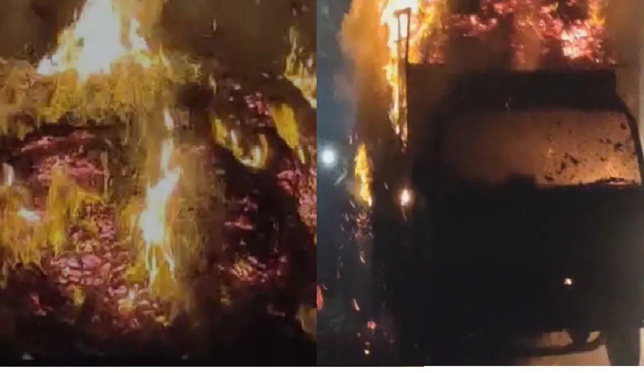 lorry fire