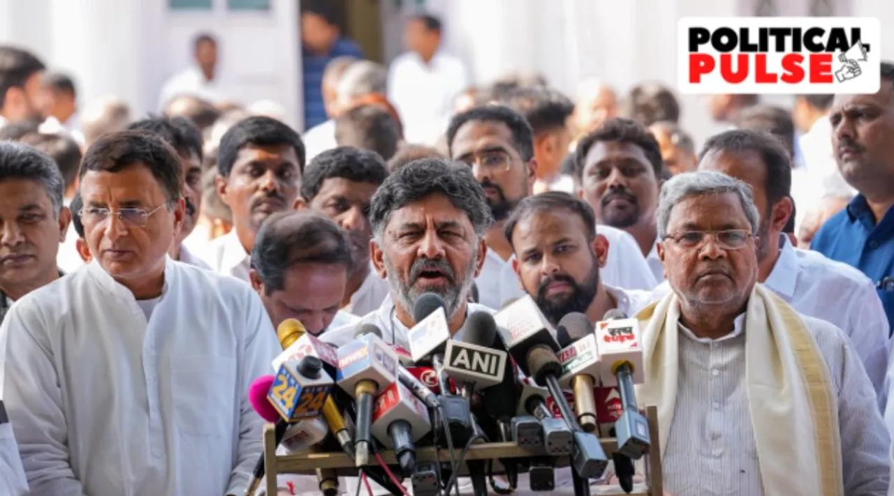 karnataka, karnataka politics, karnataka congress, congress, siddaramaiah, dk shivakumar, கர்நாடக காங்கிரஸ், கர்நாடக தேர்தல், சித்தராமையா, டிகே சிவக்குமார், மல்லிகார்ஜுன கார்கே, mallikarjun kharge, karnataka assembly polls, karnataka assembly election dates, karnataka assembly election results, indian express news, political pulse