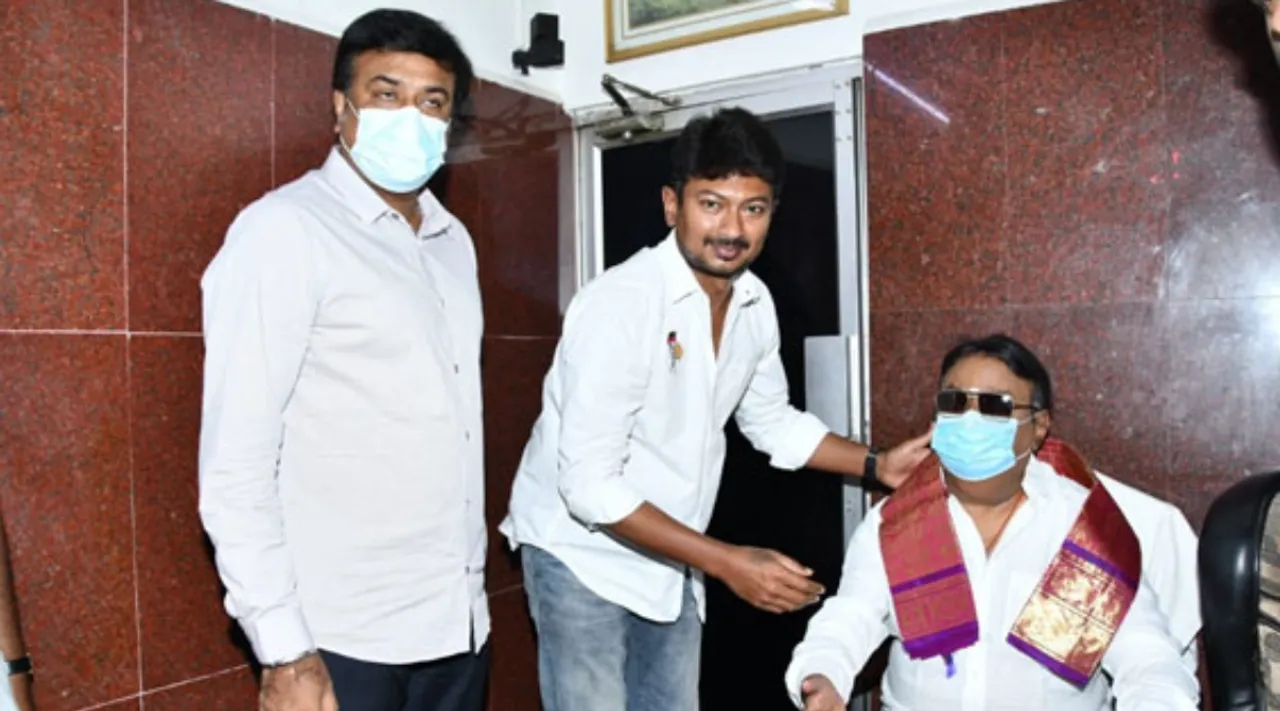Vijayakanth and Udhayanidhi stalin