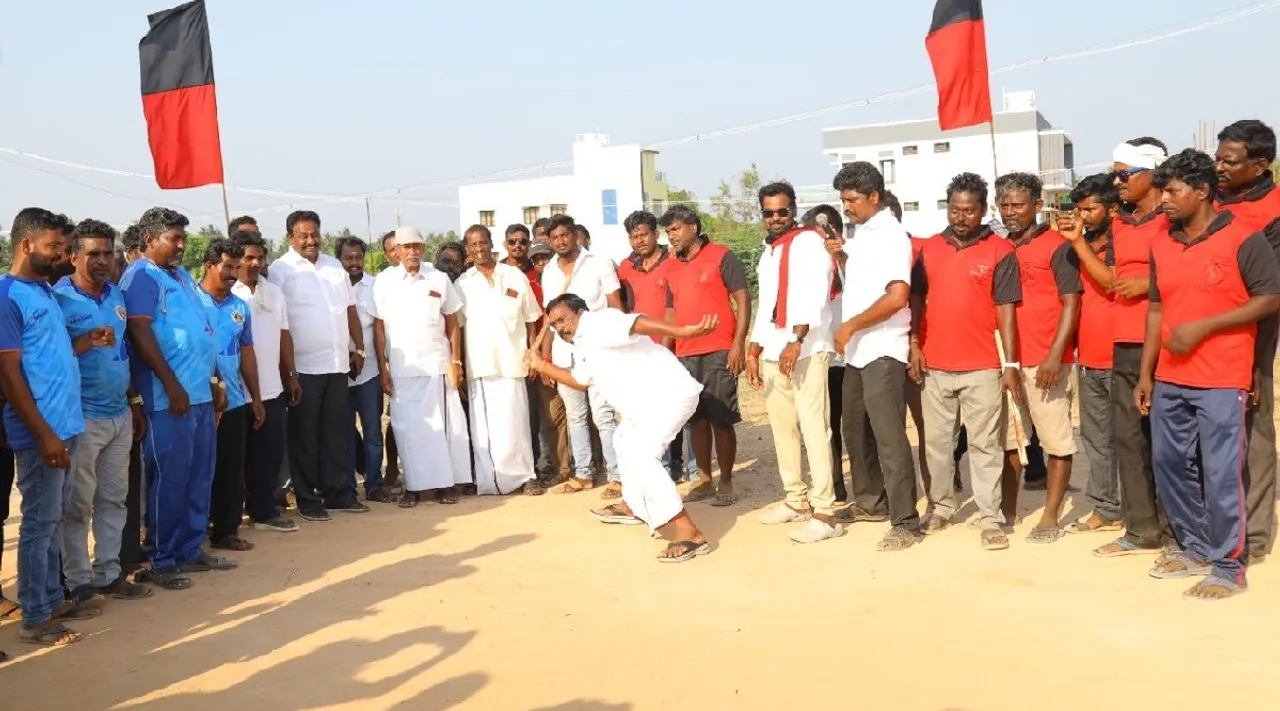 Puducherry: state level gilli sports, DMK R SIVA