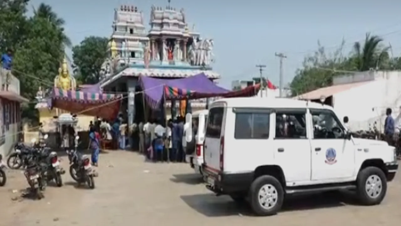 Protest of Scheduled Caste people demanding permission to enter the temple in Villupuram
