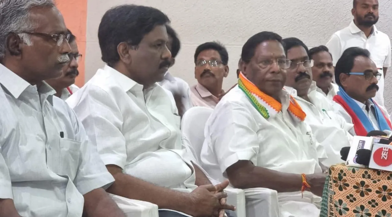 Congress leader Narayanasamy, Tamilisai Soundararajan, கவர்னர் பதவியை ராஜினாமா செய்து விட்டு தமிழிசை அரசியல் பேசட்டும், புதுச்சேரி காங்கிரஸ் தலைவர் நாராயணசாமி, Congress, puducherry, Narayanasamy Tamilisai Soundararajan let speaks politics after resigns