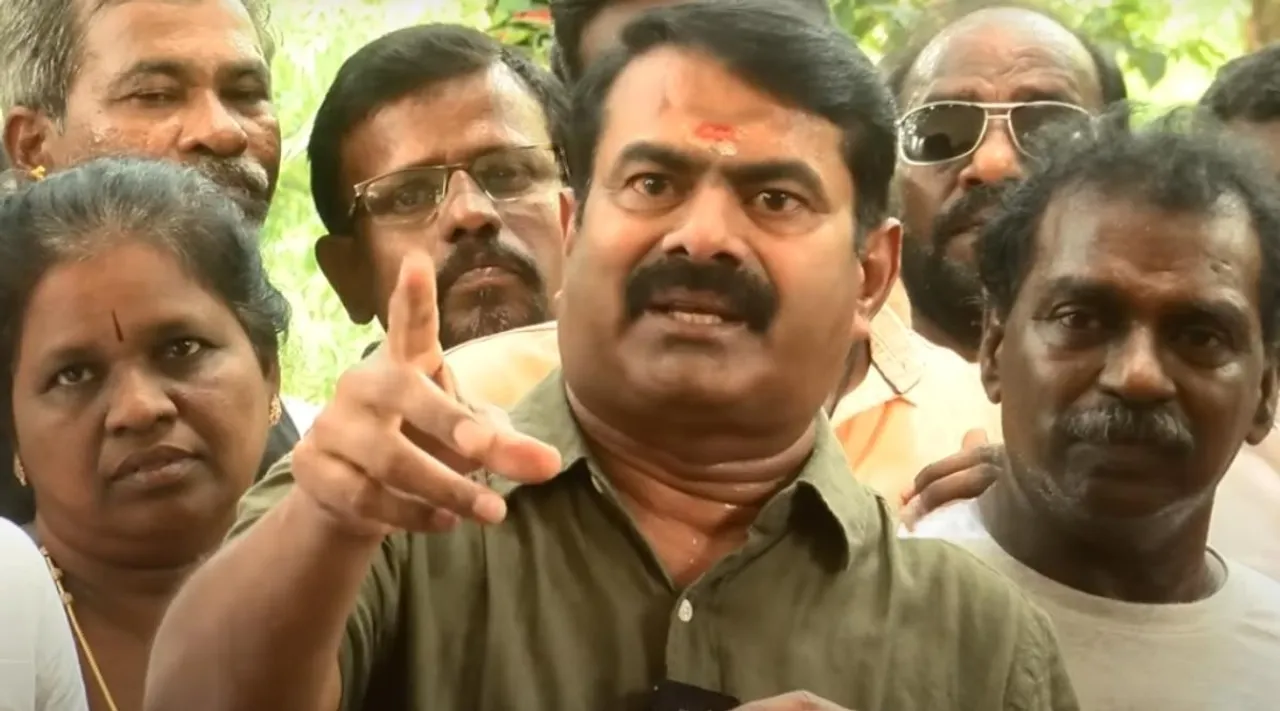 Seeman hoisted Naam Tamilar Party flag in Thanjavur