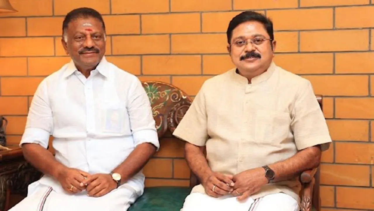 O Panneer Selvam met TTV Dhinakaran