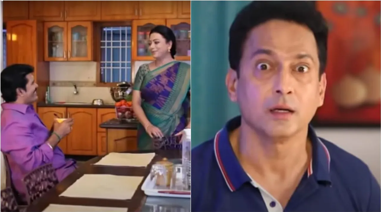 Baakiyalakshmi Serial promo, Baakiyalakshmi Serial promo video goes viral, Vijay TV Serial, Baakiyalakshmi Serial, Gopi shock while seeing Baakya and Palaniswami conversation, பாக்யா கிச்சன் வரை நுழைந்த பழனிச்சாமி, ஷாக் கோபி, பாக்கியலட்சுமி சீரியல், பாக்யா, கோபி, Baakiyalakshmi Serial Gopi shock, Baakiyalakshmi and Palaniswami conversation at Kitchen
