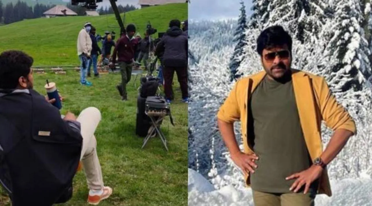 chiranjeevi, bholaa shankar, chiranjeevi upcoming film, சுவிட்சர்லாந்தில் போலா ஷங்கர் பட ஷூட்டிங்கில் சிரஞ்சீவி, புகைப்படங்களை லீக் செய்த சிரஞ்சீவி, bhola shankar, bholaa shankar photos, Tamannaah Bhatia, Tamannaah