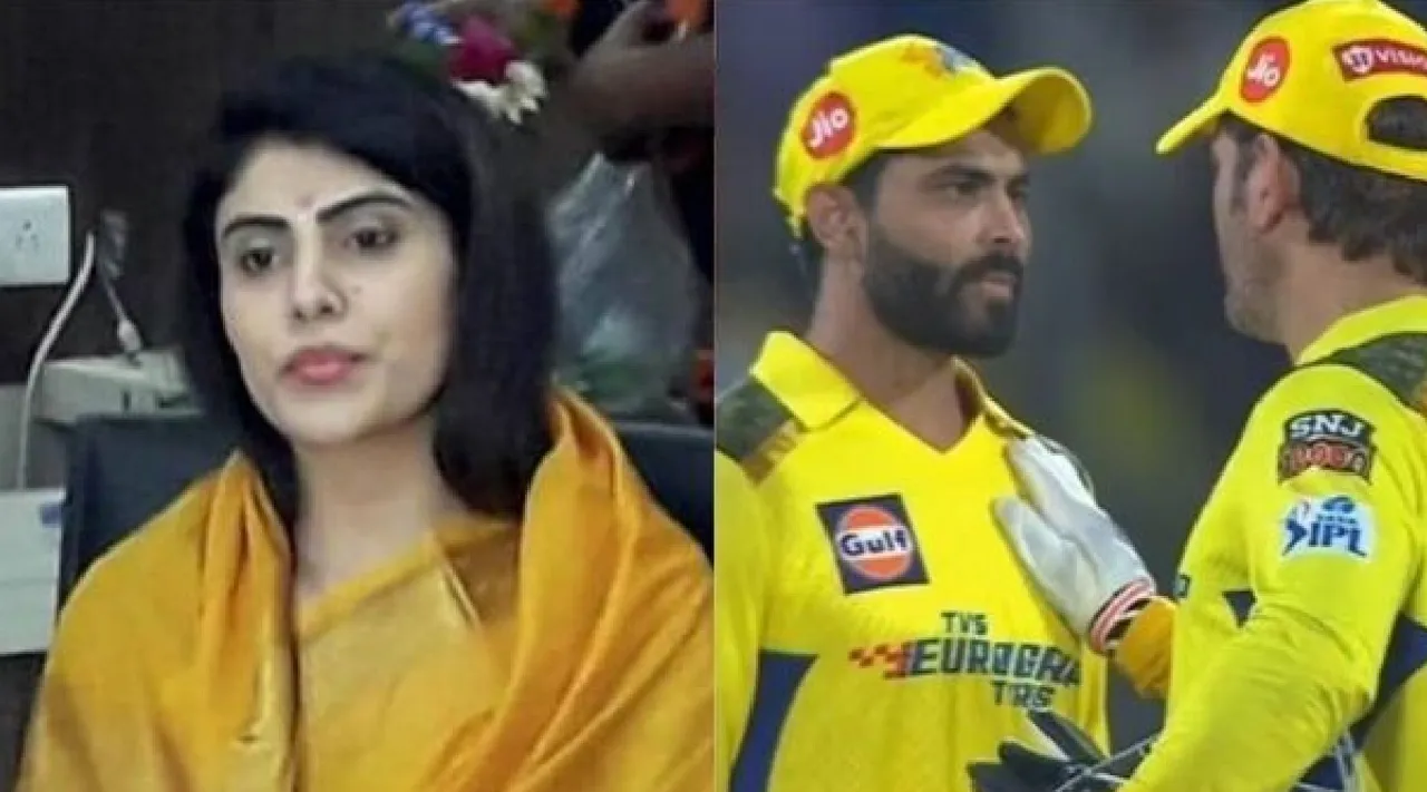 Rift between Dhoni - Jadeja, Rivaba Jadeja responds to cryptic 'Karma' tweet Tamil News