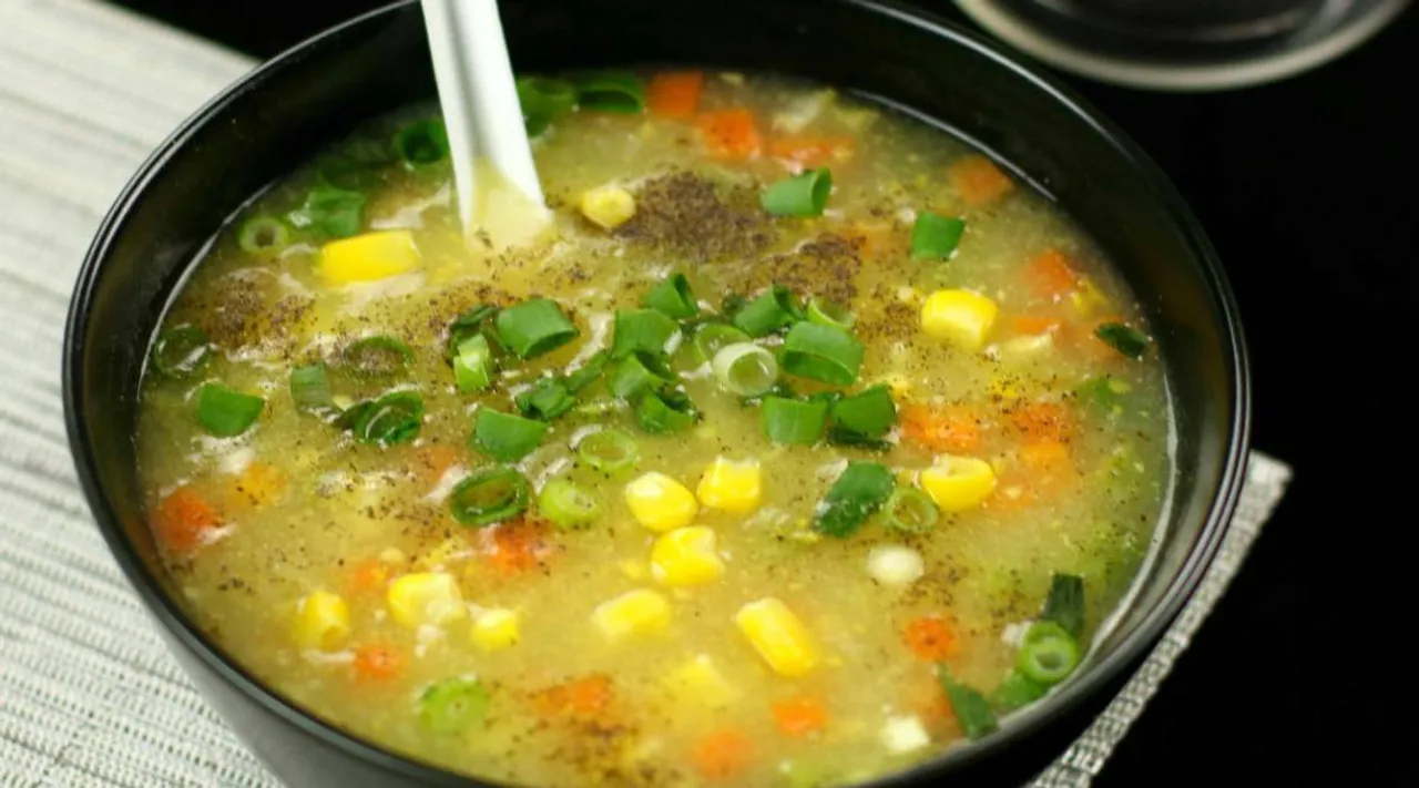 Sweet corn soup recipe