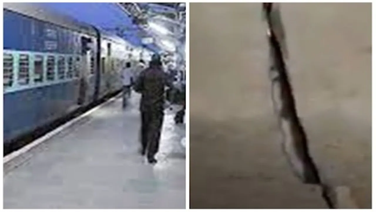 Crack in Kerala Express train coach
