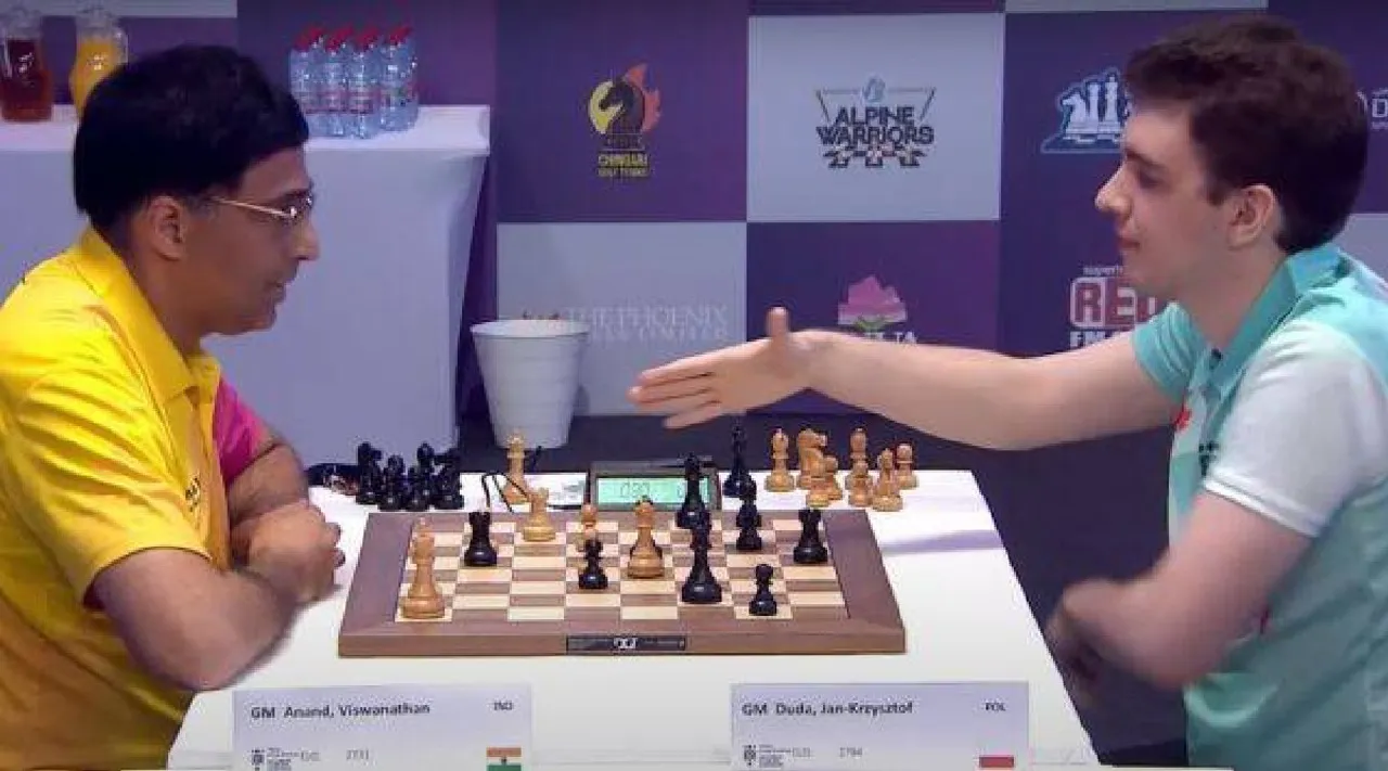 Global Chess League Viswanathan Anand defeats Duda for Ganges Grandmasters