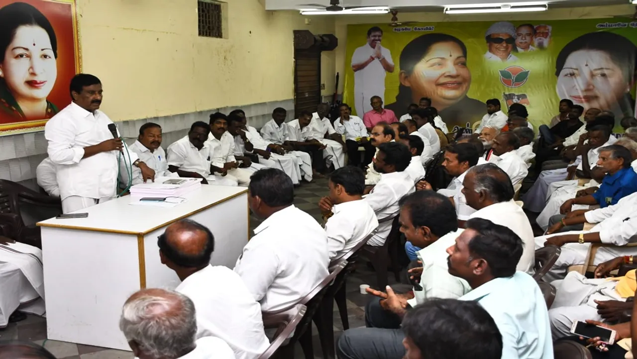Puducherry AIADMK Secretary Anbazhagan said that people will teach DMK a lesson in the parliamentary elections