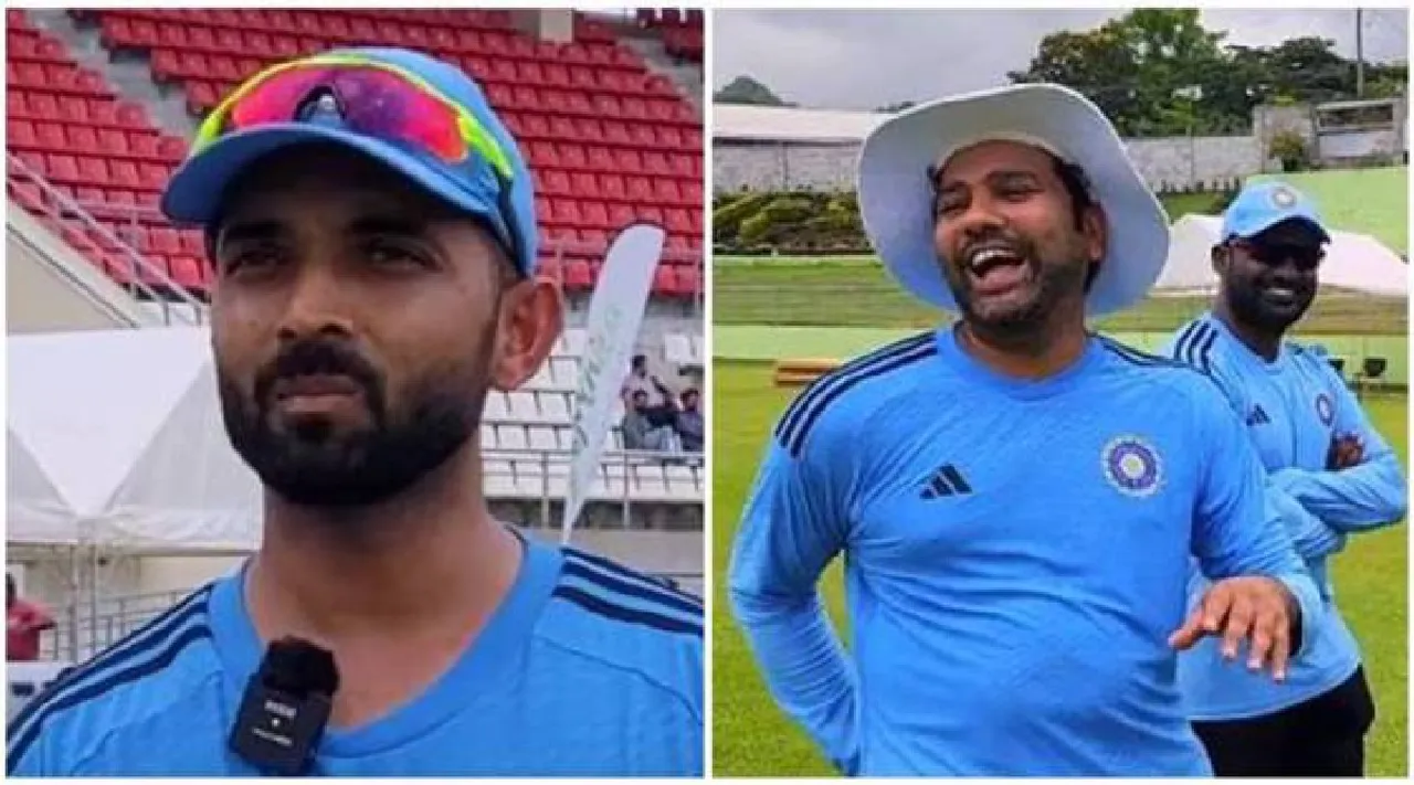 Watch video: Rohit Sharma bursts into laughter after Ajinkya Rahane’s response Tamil News