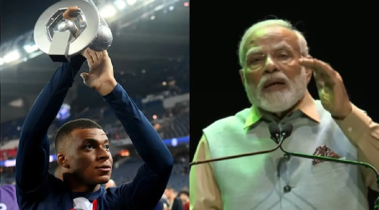 PM Modi France visit, footballer Kylian Mbappe Tamil News