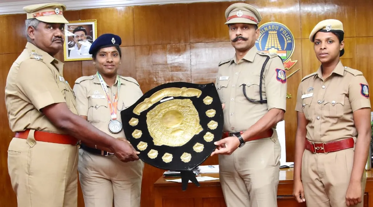 state level shooting competition 2023 tamilnadu woman police wins medal Tamil News